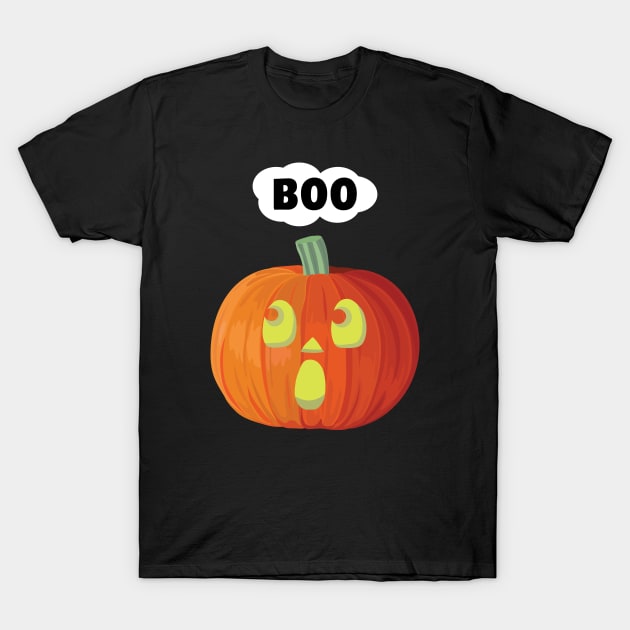 Boo little pumpkin T-Shirt by Buntoonkook